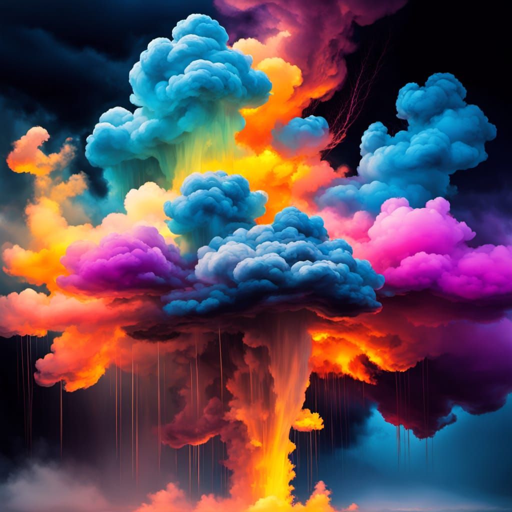 Majestic Thunderstorm Unfolds in a Dark, Electric Sky