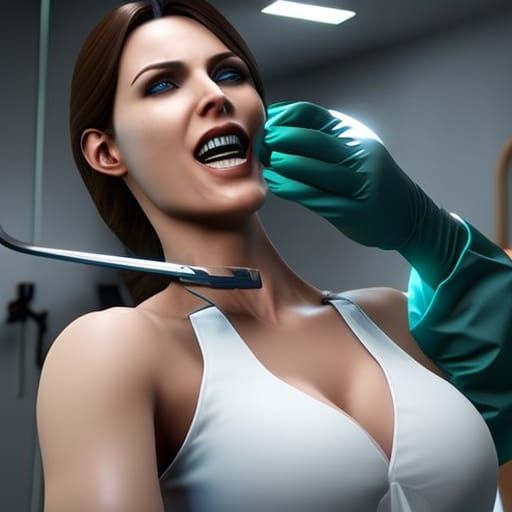 Jill Valentine at the Dentist: 3D Game Cinematic