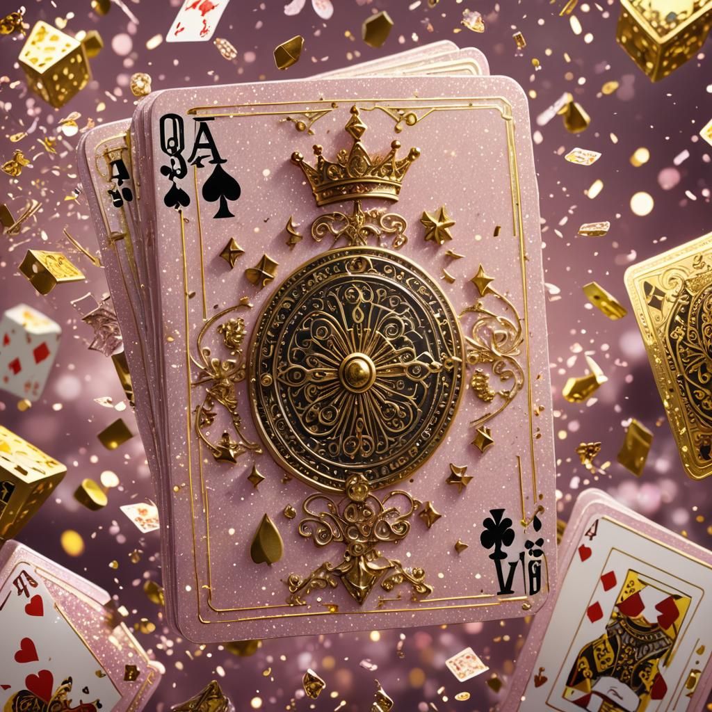Magical Queen Card in Glittering Light