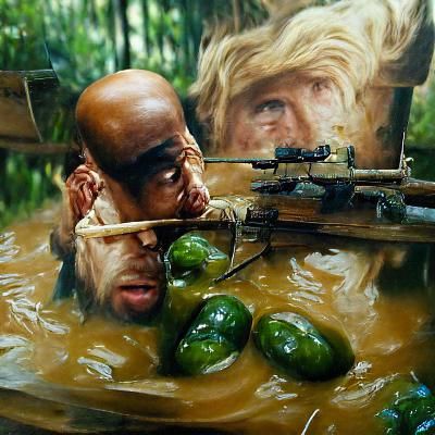 Tropic Thunder: Oil Painting in Gurney Style