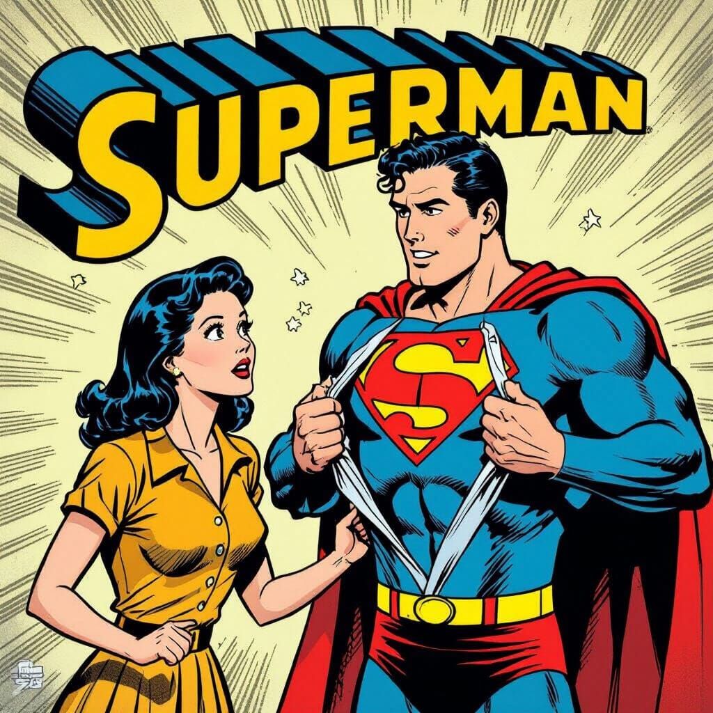 Lois Lane Witnesses Clark Kent Transform into Superman in 19...