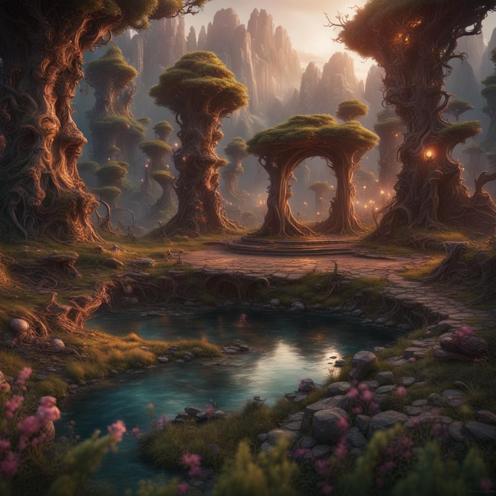 Enchanted Fairy Circle Matte Painting