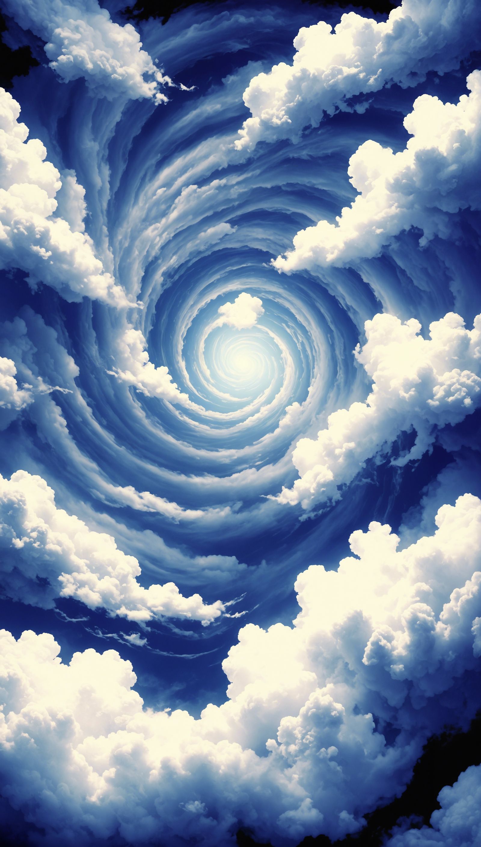 Whirlpool of Clouds with Tibetan Dragon