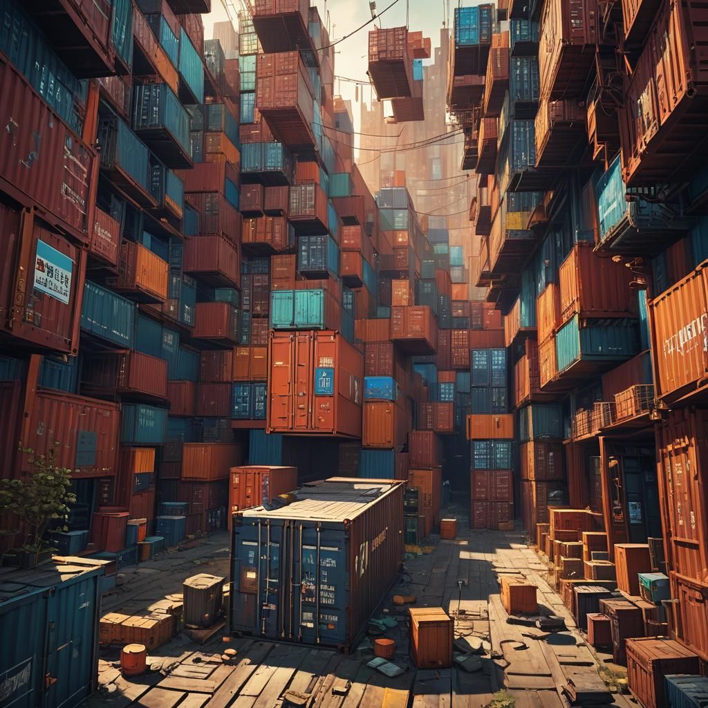 Dynamic Light and Shadow Through Containers