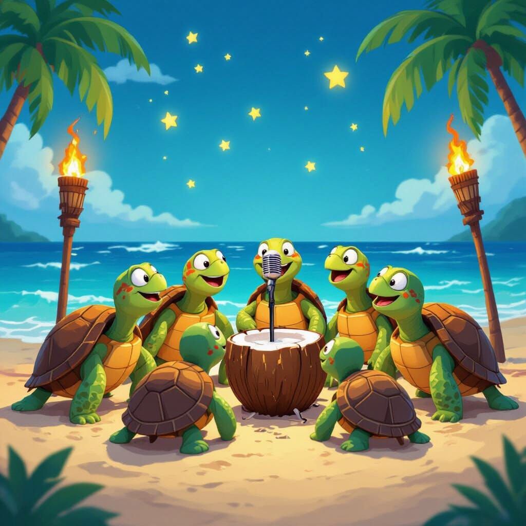 Turtle Karaoke Night on the Beach