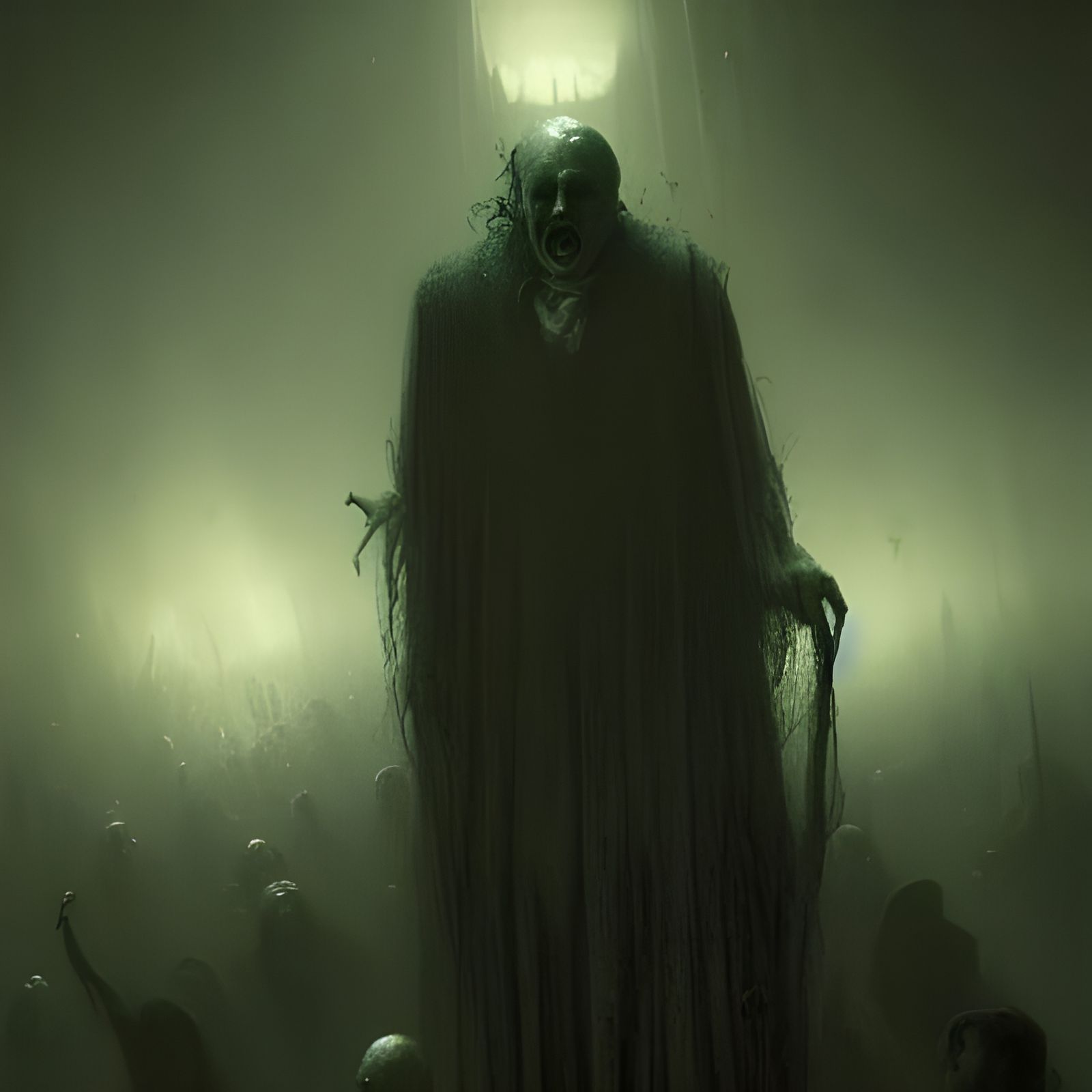 Gothic Horror Nightmare Inspired by Doré and Rutkowski