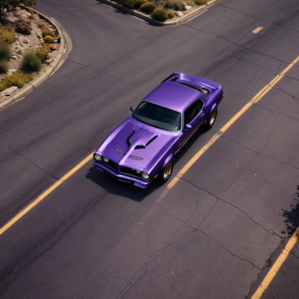 1974 Pontiac Firebird Trans Am 455 Purple