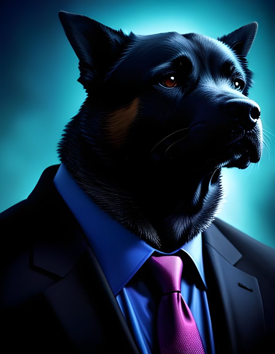 Man with Dragon: Cinematic Digital Art