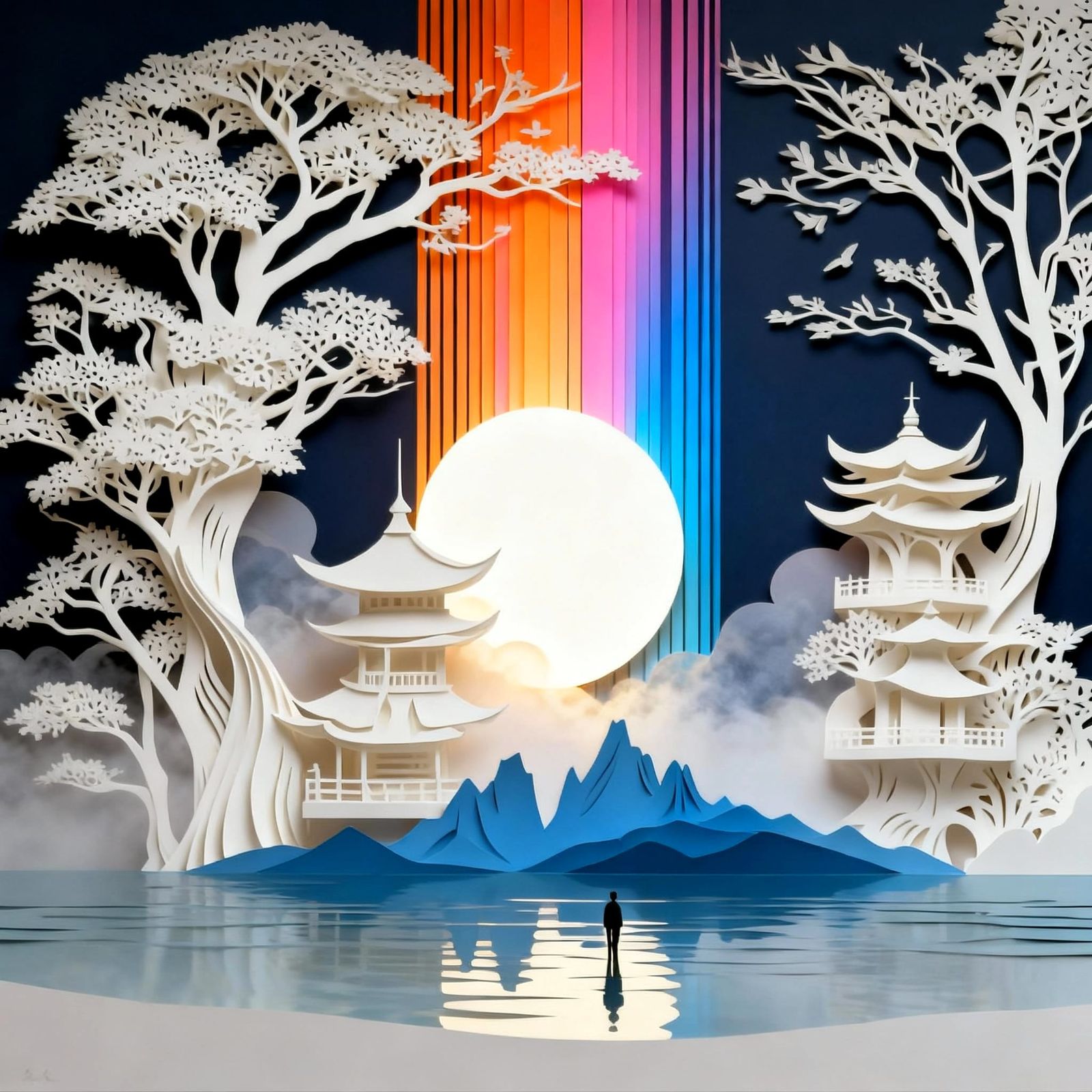 Abstract Image Fusion Art