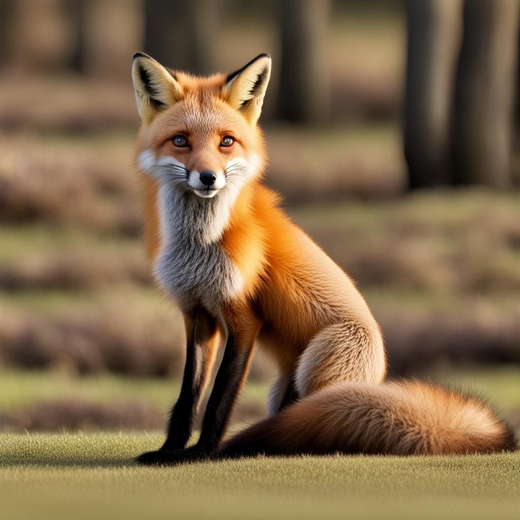 Fox Image Generated from One-Word Prompt