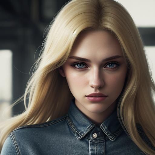 Hyperrealistic Teen Girl Portrait in Cinematic Style