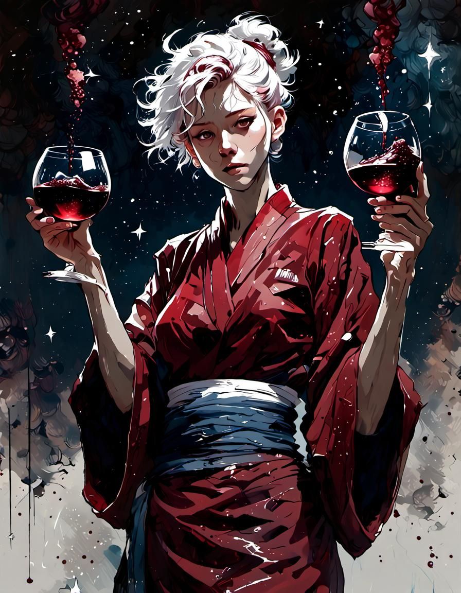 Maki Zenin Concept Art in Graphite Sketch Style