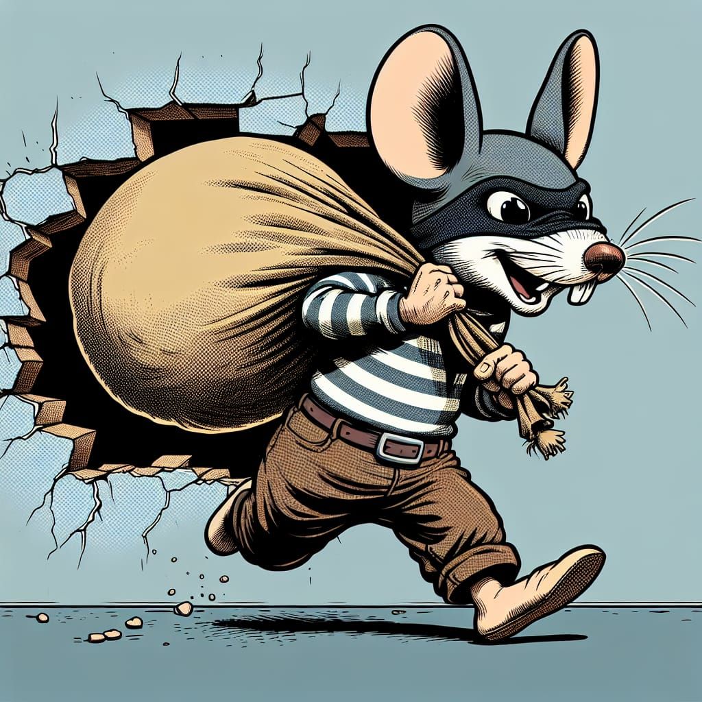 Not the mouse is the thief - but the hole