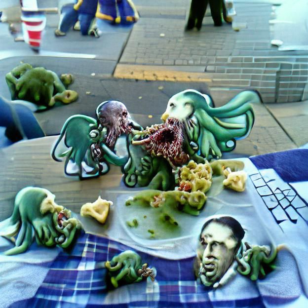 Cthulhu Eats Zombies: A Grotesque Feast
