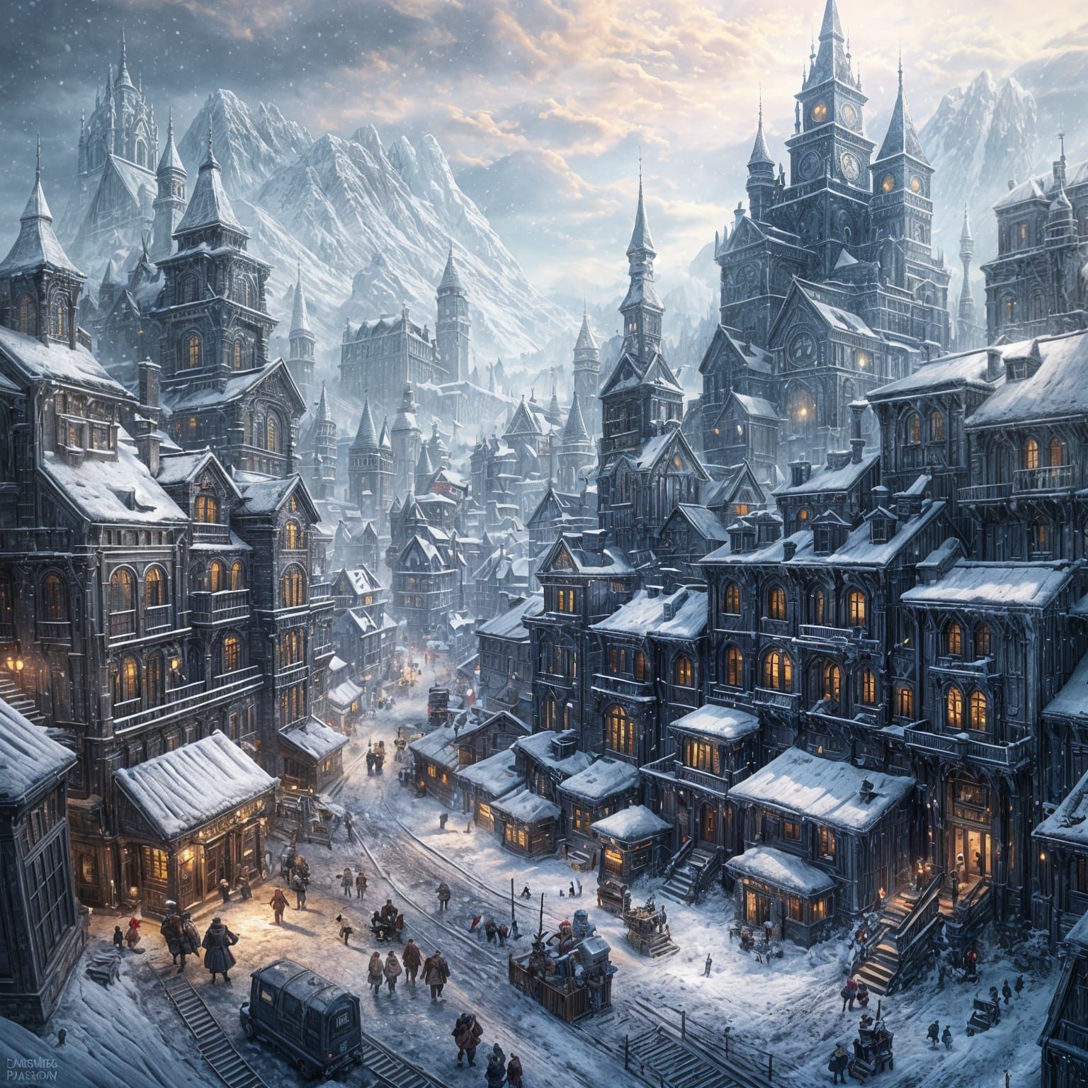 Frostpunk city