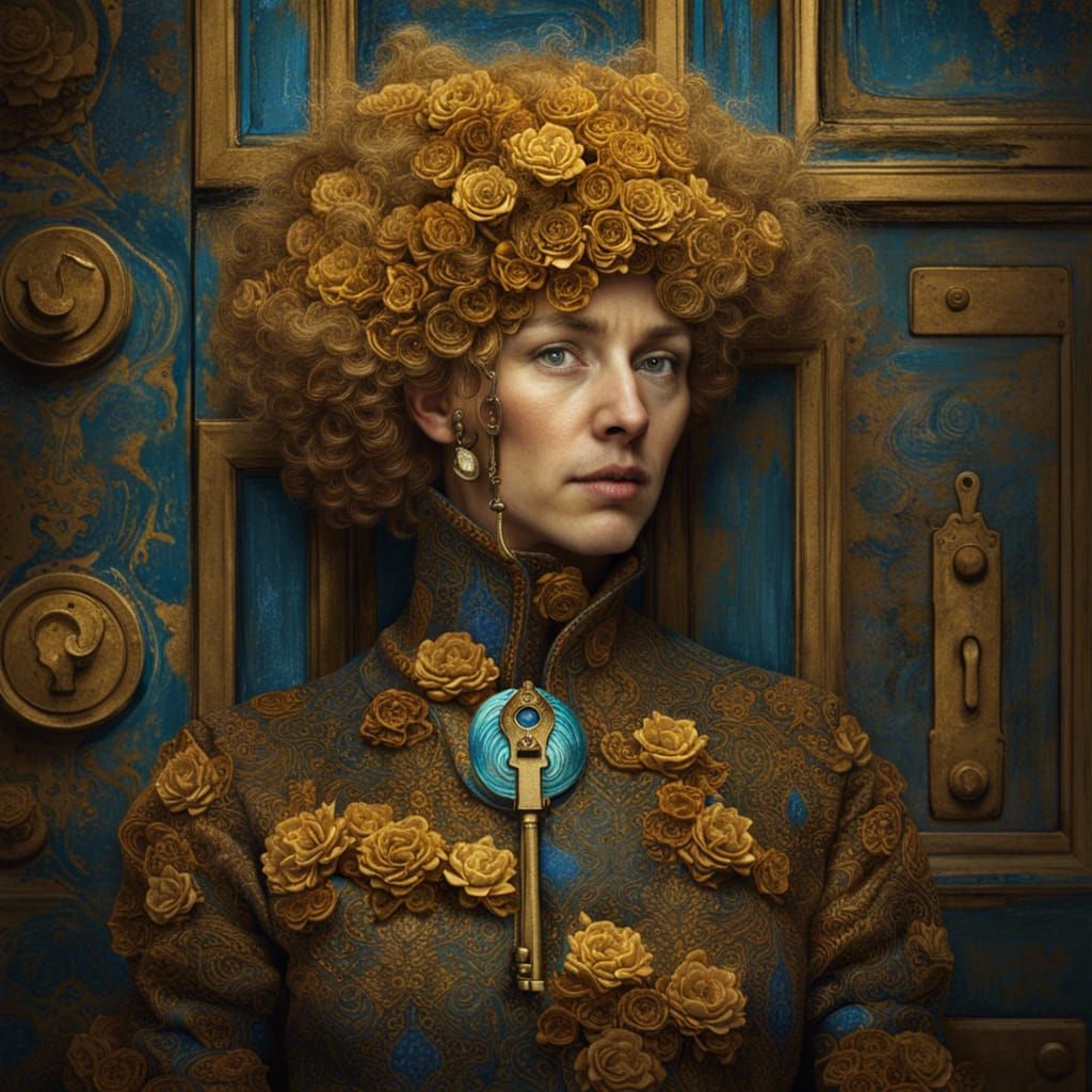 Locksmith Unveiling Illusion, Van Gogh Style