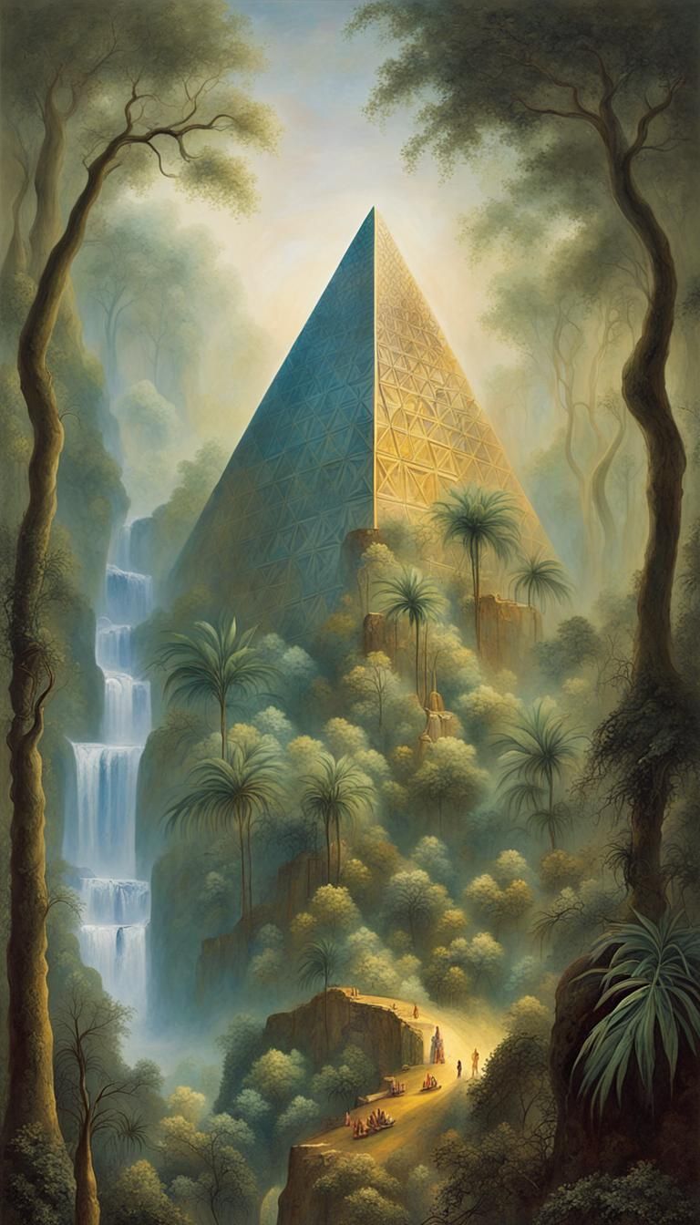 Mystical geometry: lost pyramid