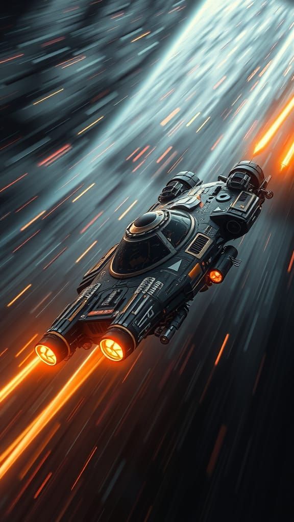 Hyperrealistic Spacecraft Masterpiece in Cinematic Style