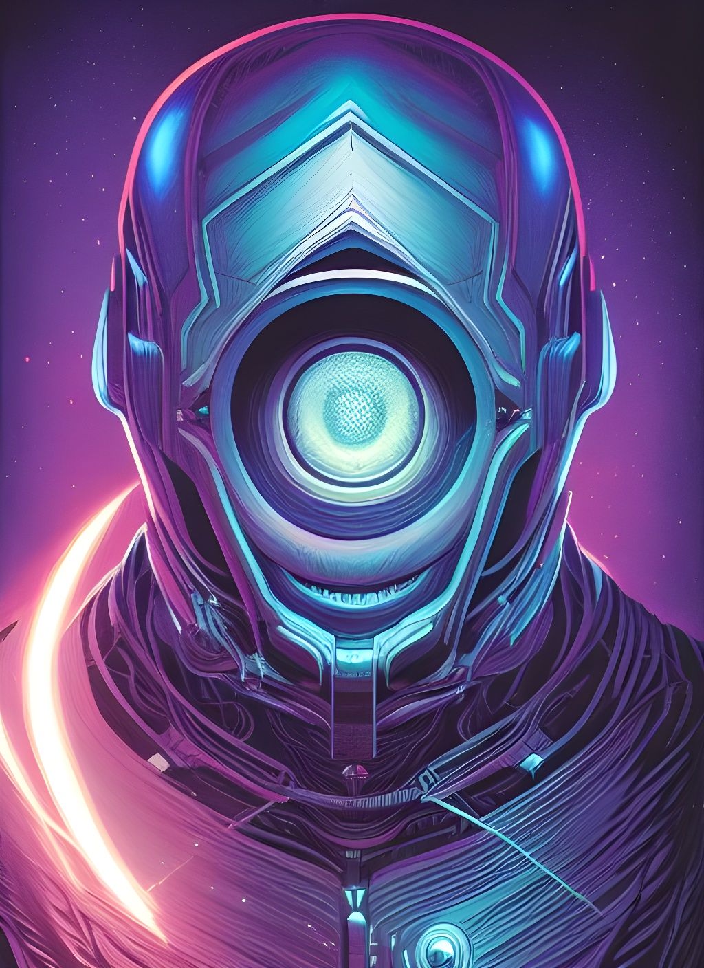 Hero of Light Portrait in Magic Realism