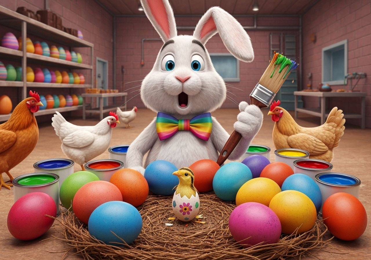 Easter Bunny's Colorful Surprise Hatching