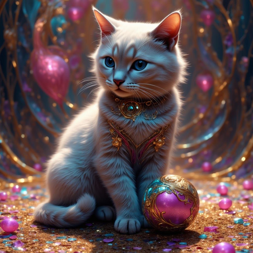 Playing in magical forest