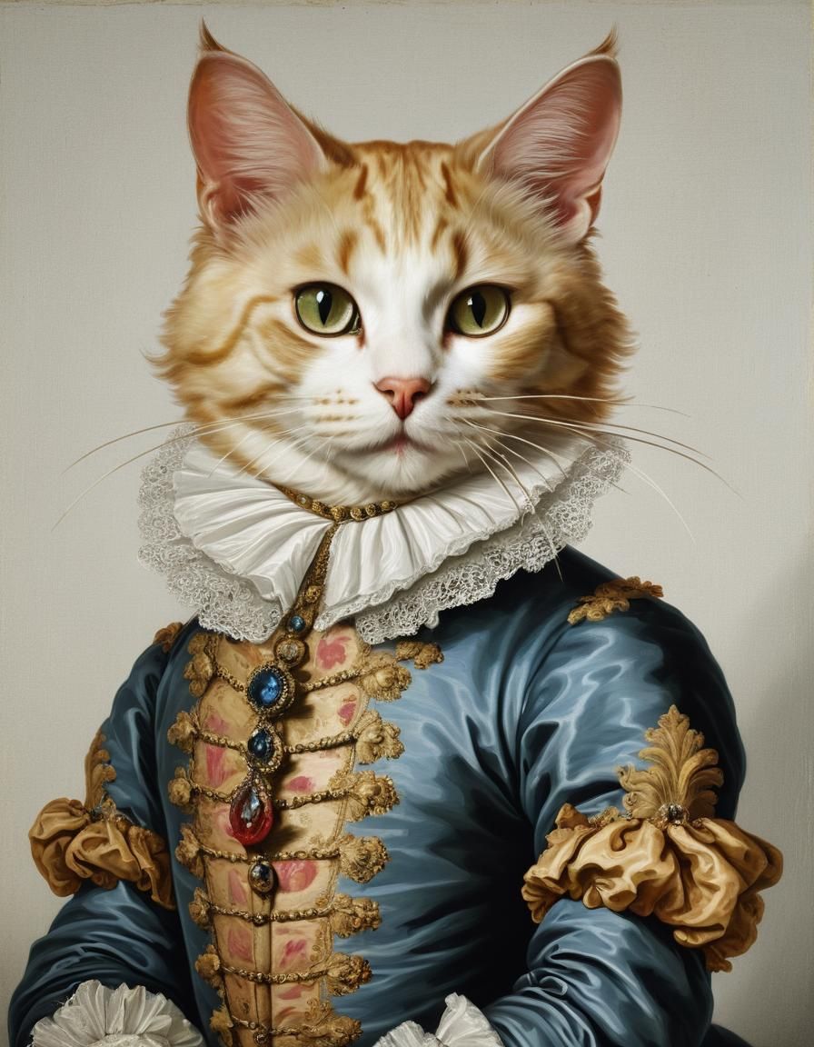 Anthropomorphic Baroque Cat