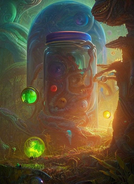 A Jar of Alien Overgrowth