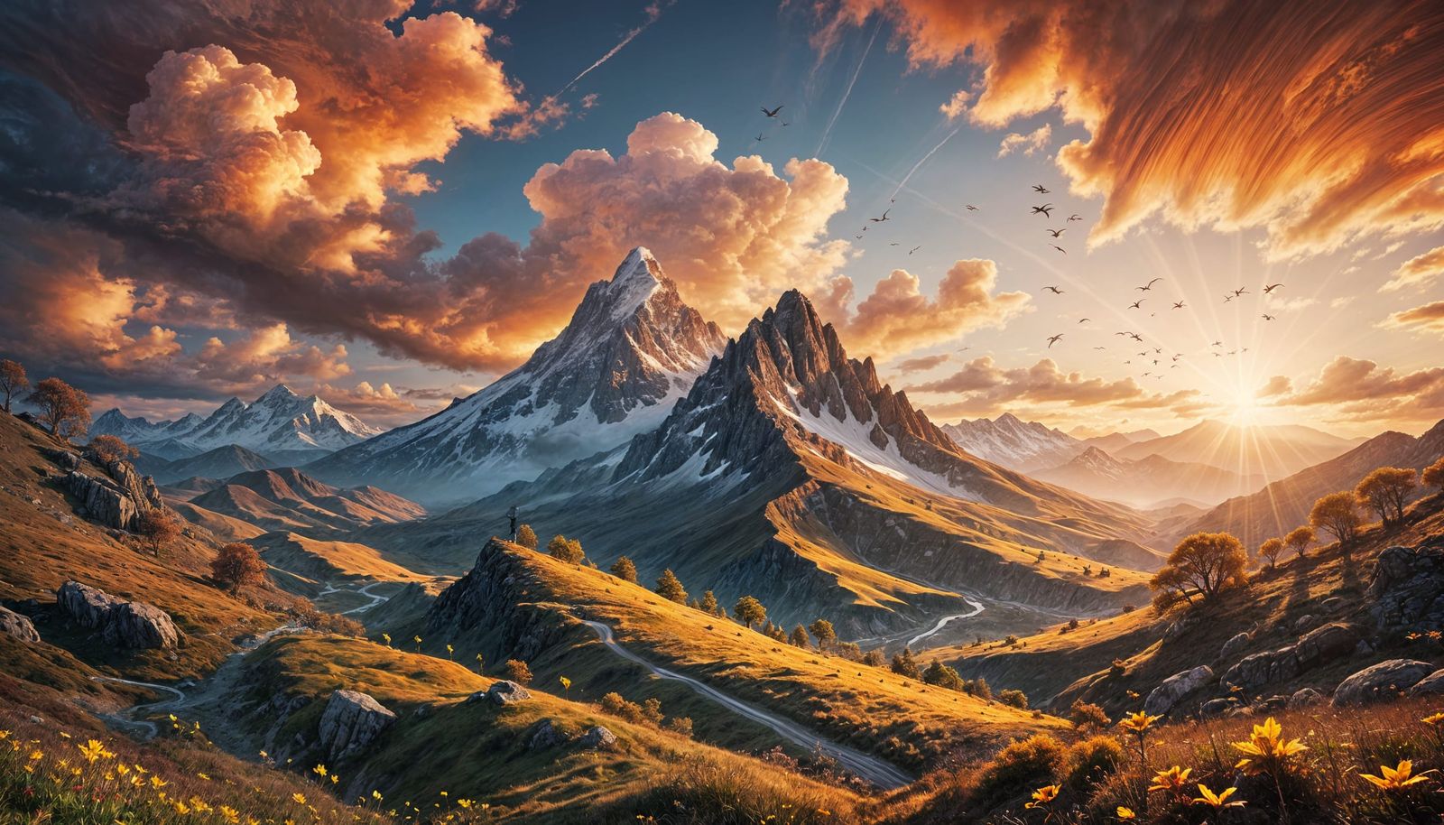 Surreal Spring Landscape of Breathtaking Fantasy