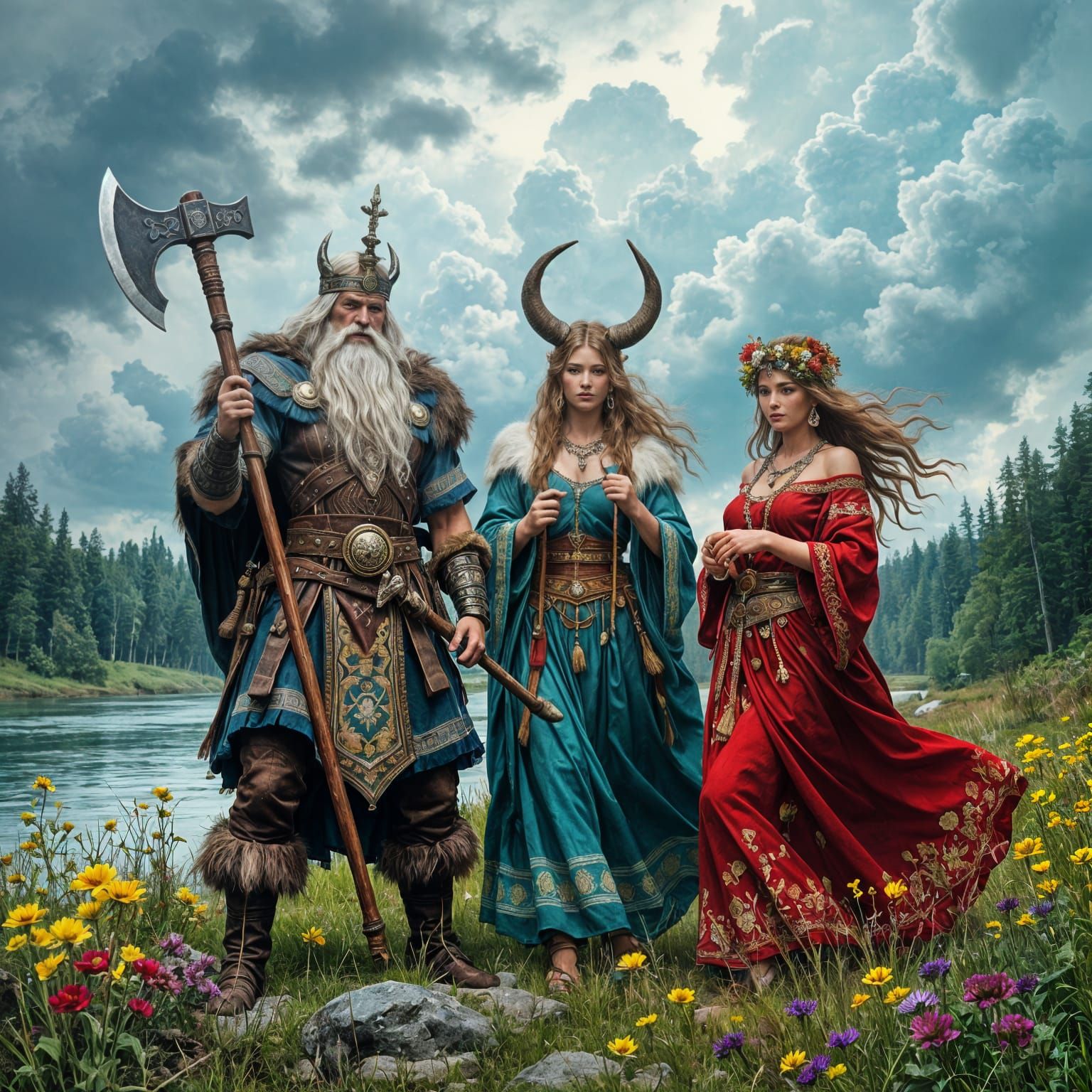 Slavic Gods: Perun, Veles, Mokosh and Lada