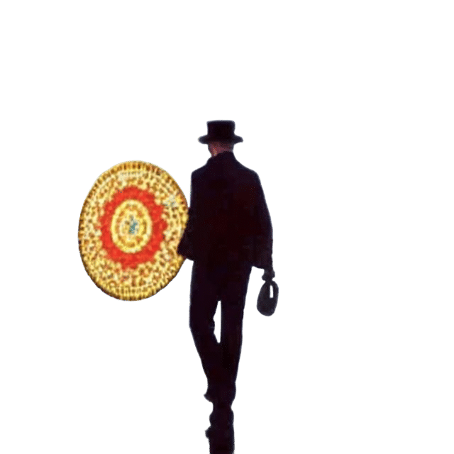 Clint Eastwood Icon in Gustav Klimt Style