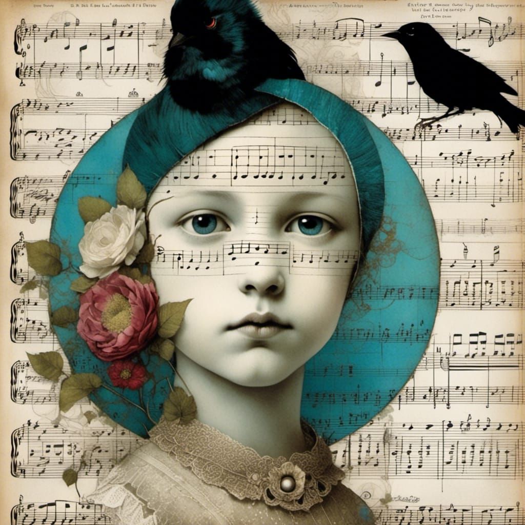 Bird Collage Inspired by Catrin Welz-Stein