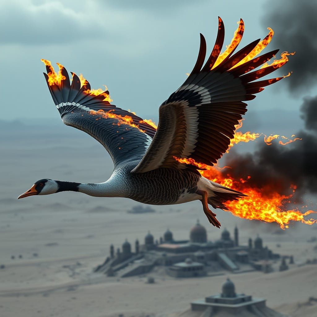 Atomic Canada Goose in Flames, Desert Dive Bomb