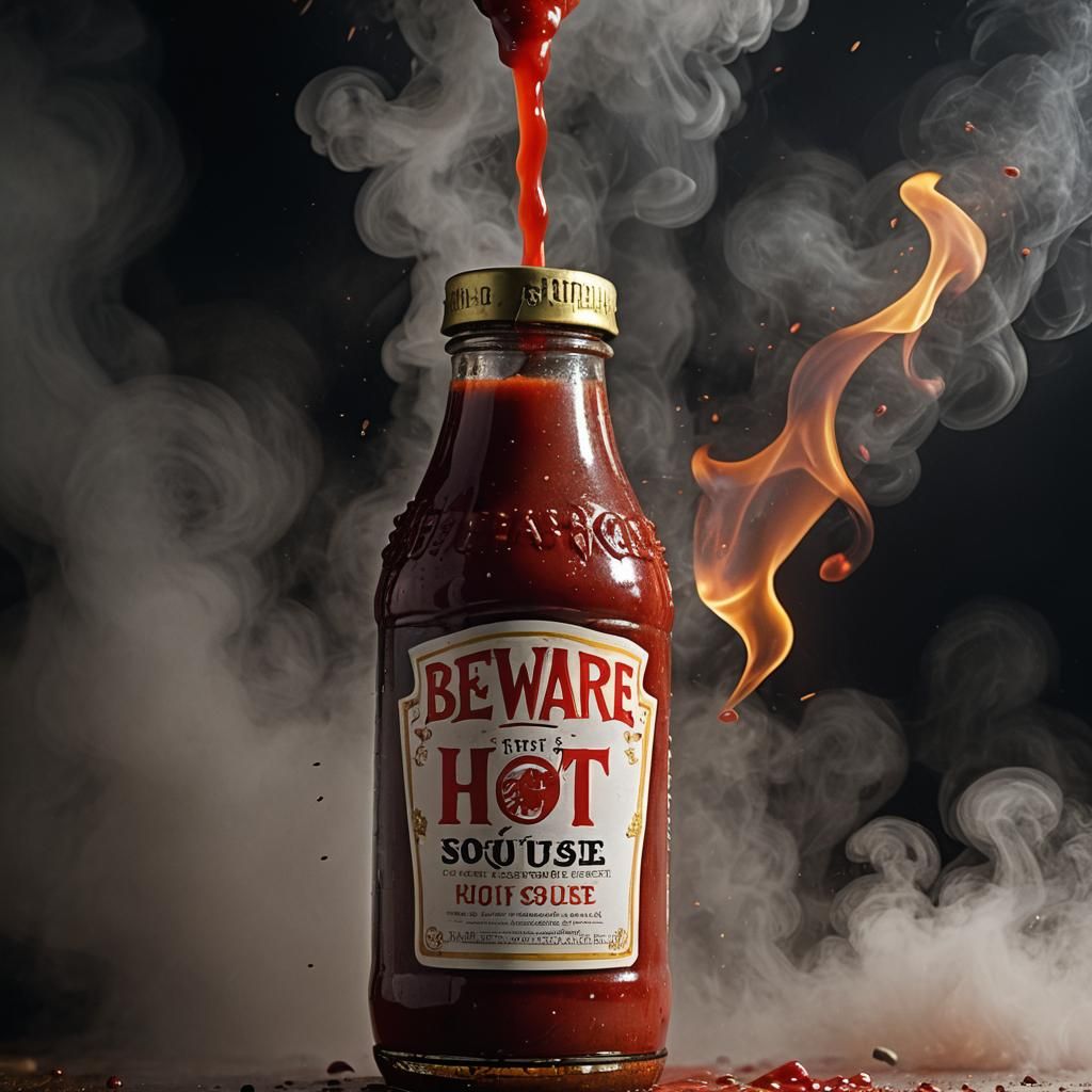 beware! hot souse that will burn u!