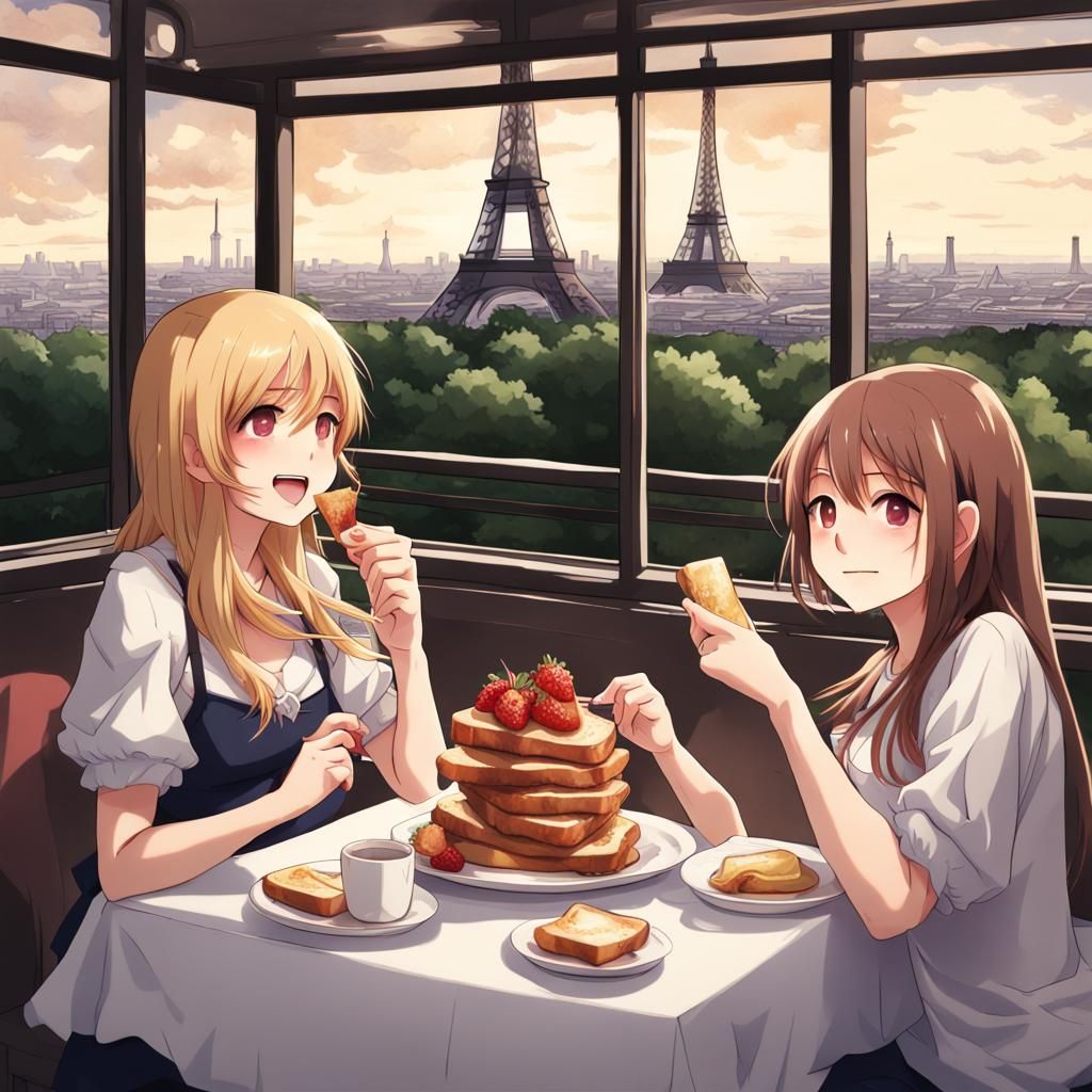 Girls Eat French Toast: Anime Key Visual