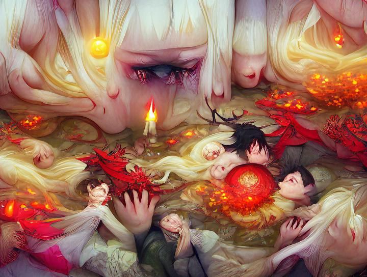 Abstract Depiction of a Collapsing Structure