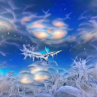 Ethereal Frozen Wonderland in the Sky