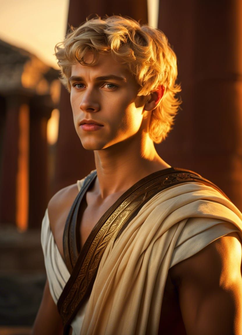 Teen Connor Jessup as Greek Hero, Detailed Art