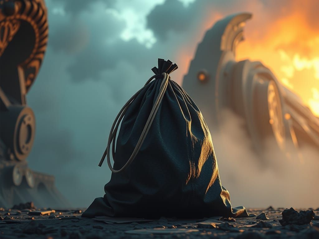 Hyper-Realistic Bag and Object in Cinematic Style