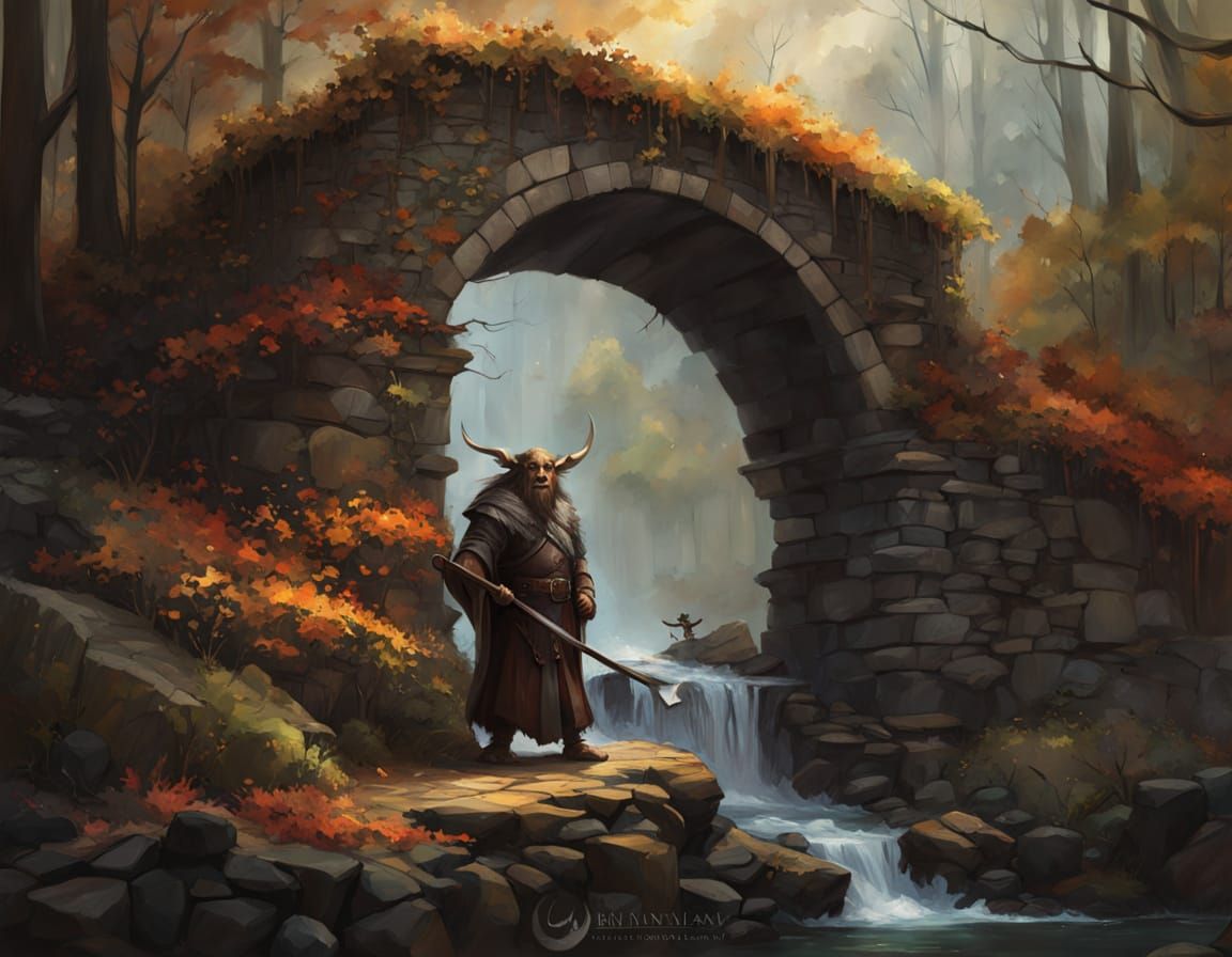 Sinister Troll Emerges in Brian Froud Style