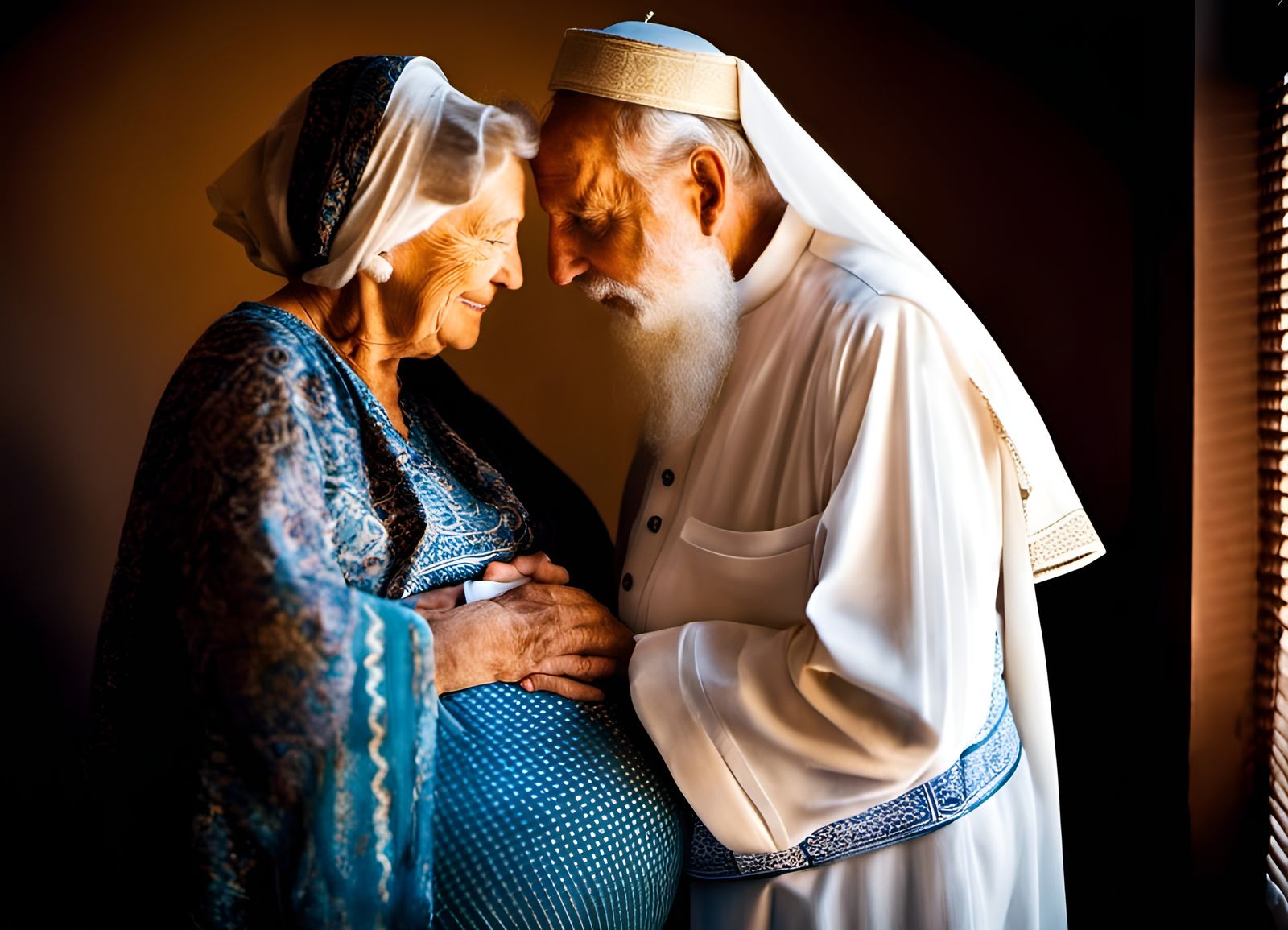 Abraham and Sarah: Romantic Biblical Maternity Photo