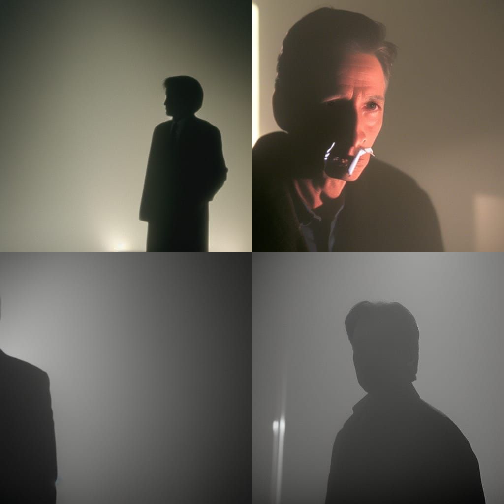 Creepy Shadowy Figure in Fog