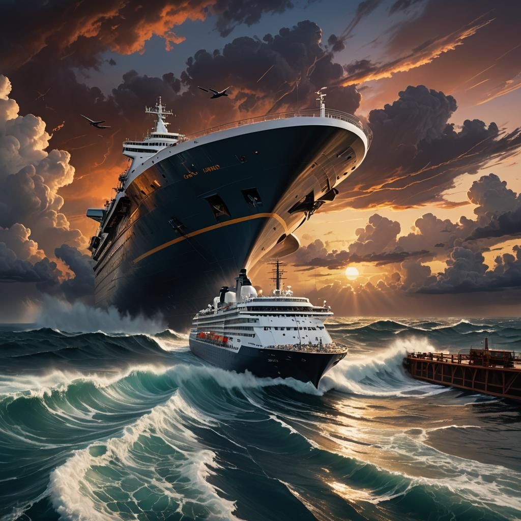 Ethereal Waves, Stormy Skies, and Saturn Above Africa