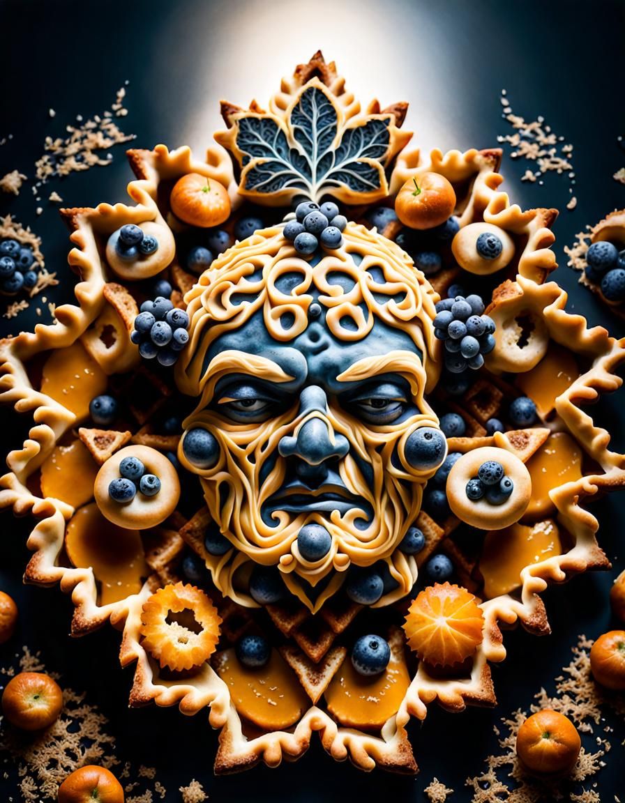 Fractal Pie God Food Photography