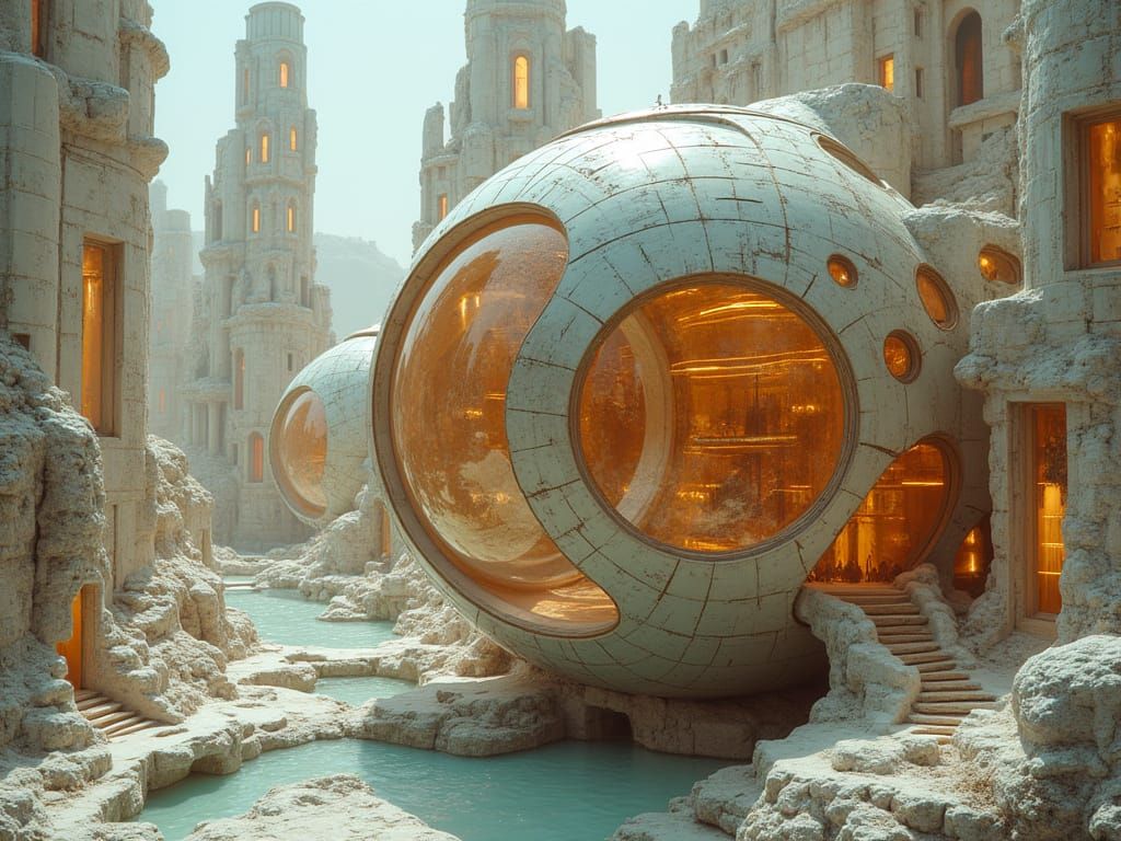 Diatomaceous Modernism Inflatable Ceramic Earthly Whirlingto...