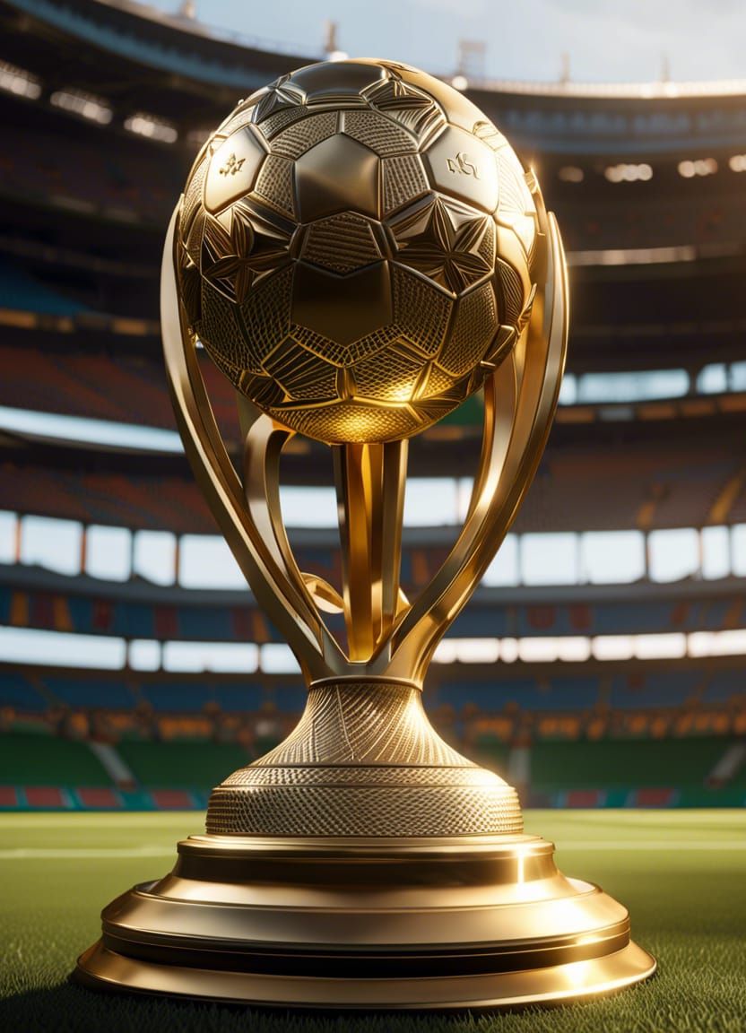 Ultra-Detailed World Cup Trophy Render in Unreal Engine