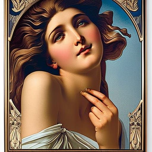 Angel Hands in Art Nouveau Style