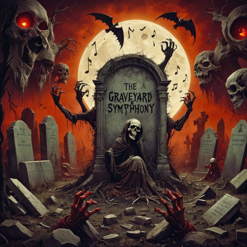 Album cover for the fictional band "Graveyard Symphony"