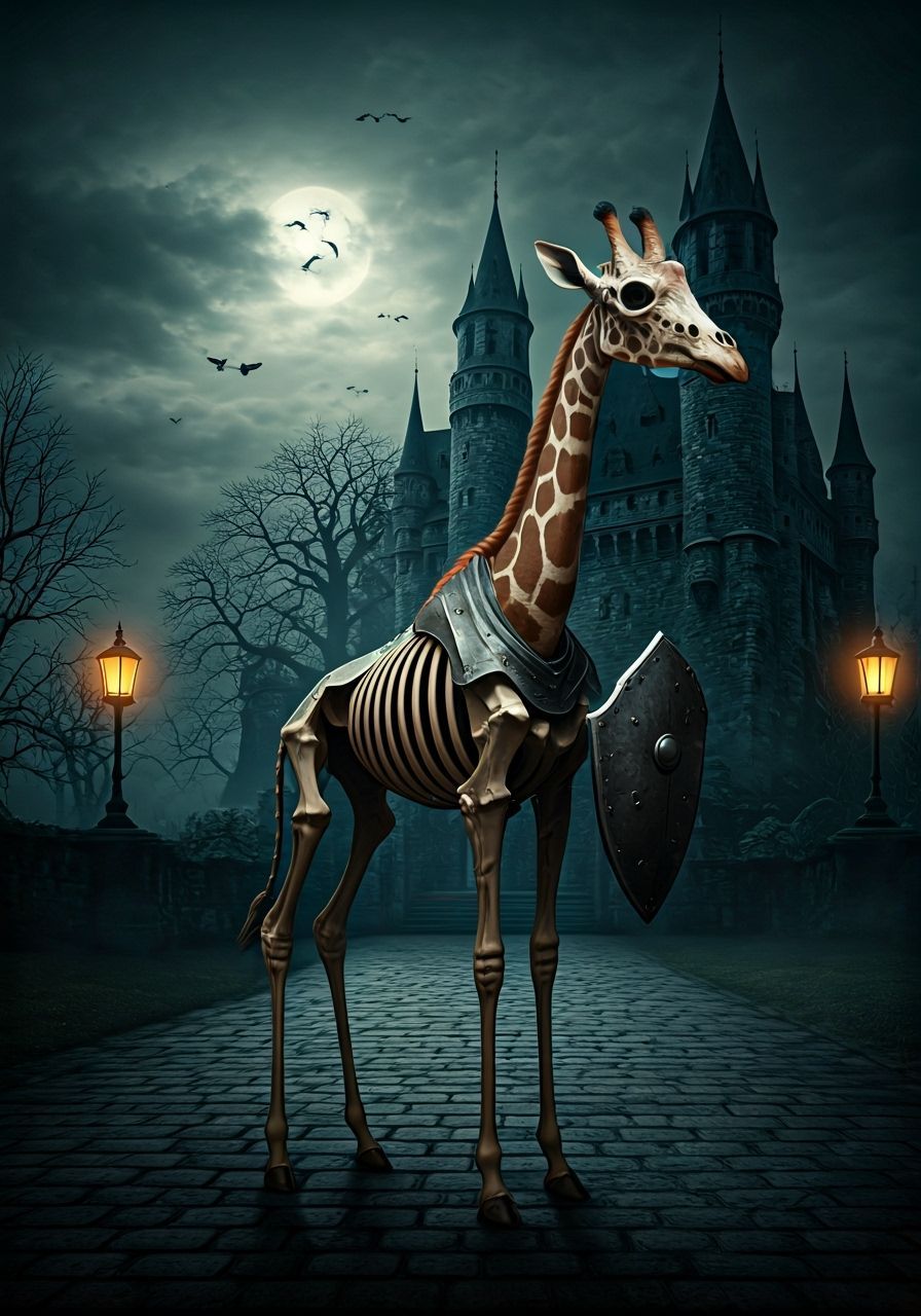 Skeleton Knight Giraffe Guards Haunted Castle
