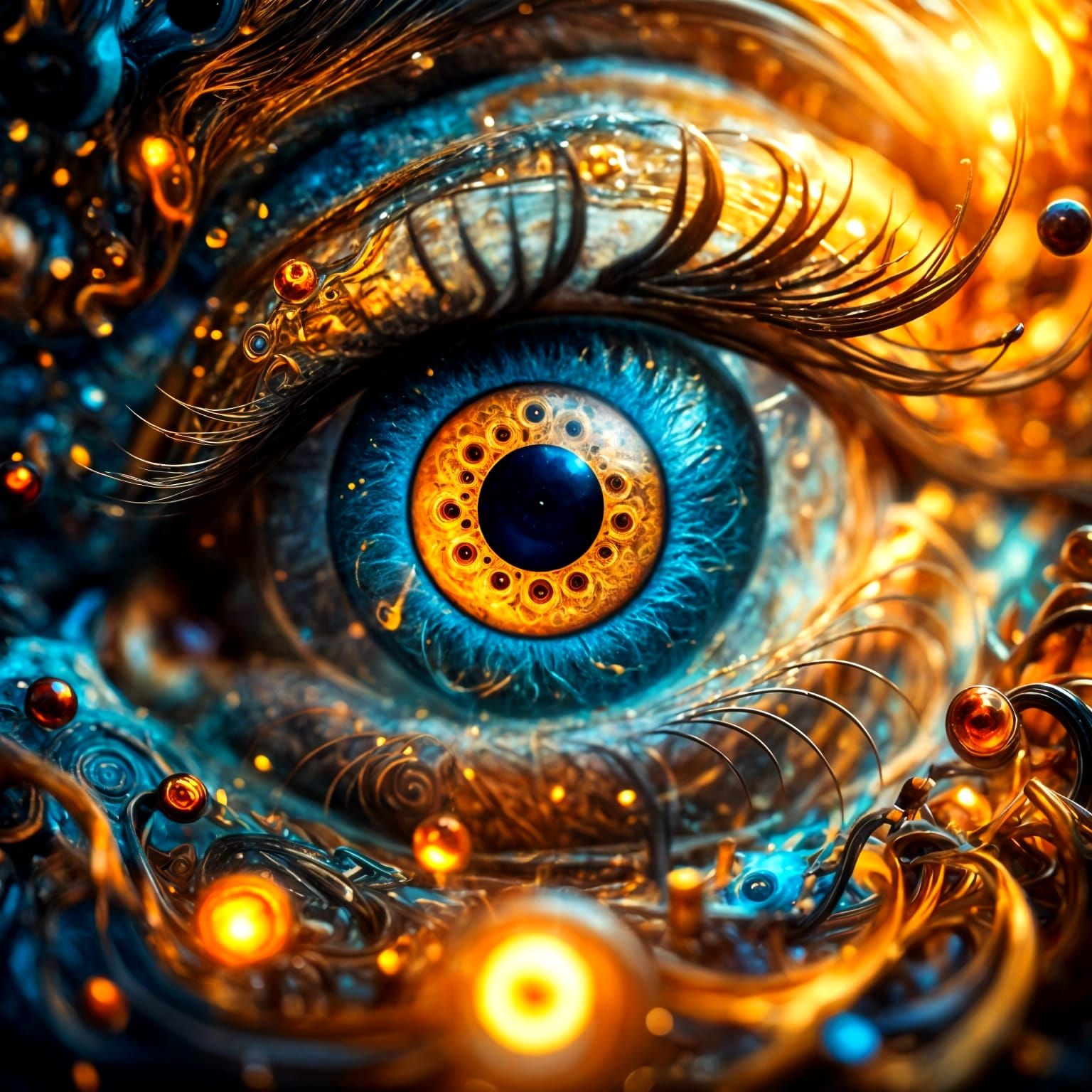 Detailed Image of a Human Eye