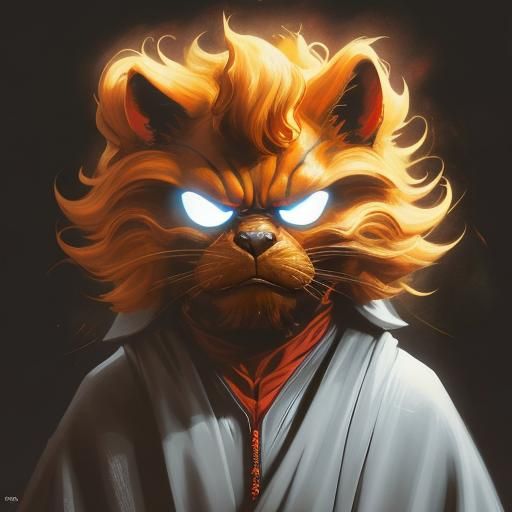 Garfield as Sith Lord Palpatine in Digital Art